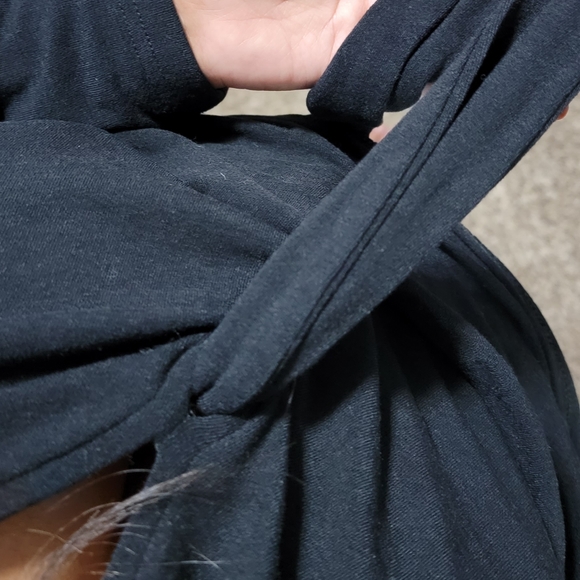 LOVERICHE BLACK RUCHED FRONT TOP S M L 4 6 8 10 12 - Picture 8 of 8